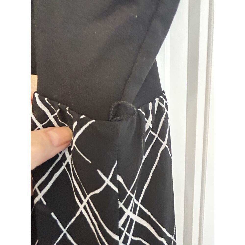 Torrid Size 14 Black Plaid High Low Midi Dress Sleeveless Back Zip Women - Picture 5 of 15